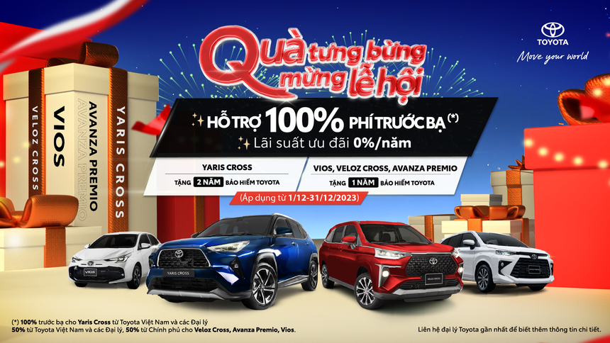 Nhận ưu đãi tới 100% lệ phí trước bạ và quà tặng khi mua xe Toyota trong tháng 12 - Ảnh 1.