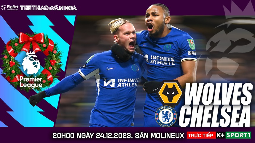 Nhận định bóng đá Wolves vs Chelsea (20h00, 24/12), vòng 18 Ngoại hạng Anh - Ảnh 2. Nhận định bóng đá Wolves vs Chelsea (20h00, 24/12), vòng 18 Ngoại hạng Anh - Ảnh 2.