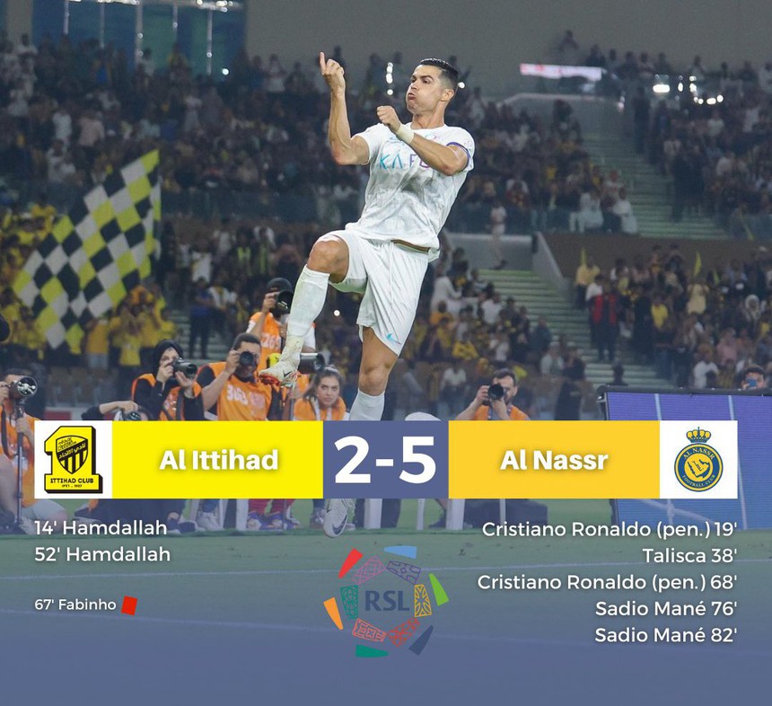 Al Nassr đại thắng ngay trên sân đối thủ lớn, Ronaldo nắm chắc danh hiệu đặc biệt - Ảnh 2. Al Nassr đại thắng ngay trên sân đối thủ lớn, Ronaldo nắm chắc danh hiệu đặc biệt - Ảnh 2.