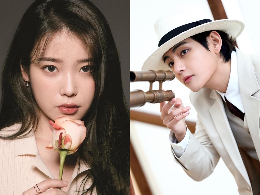 IU hé lộ về màn kết hợp 'chưa từng thấy' với V BTS - Ảnh 4. IU hé lộ về màn kết hợp 'chưa từng thấy' với V BTS - Ảnh 4.