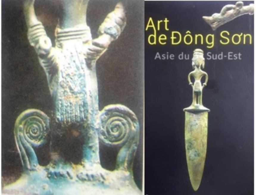 Người Đông Sơn vẽ, nặn về người Đông Sơn (kỳ 12): Một kiểu cán dao găm đàn ông Đông Sơn xuất hiện nhiều nhất - Ảnh 4.