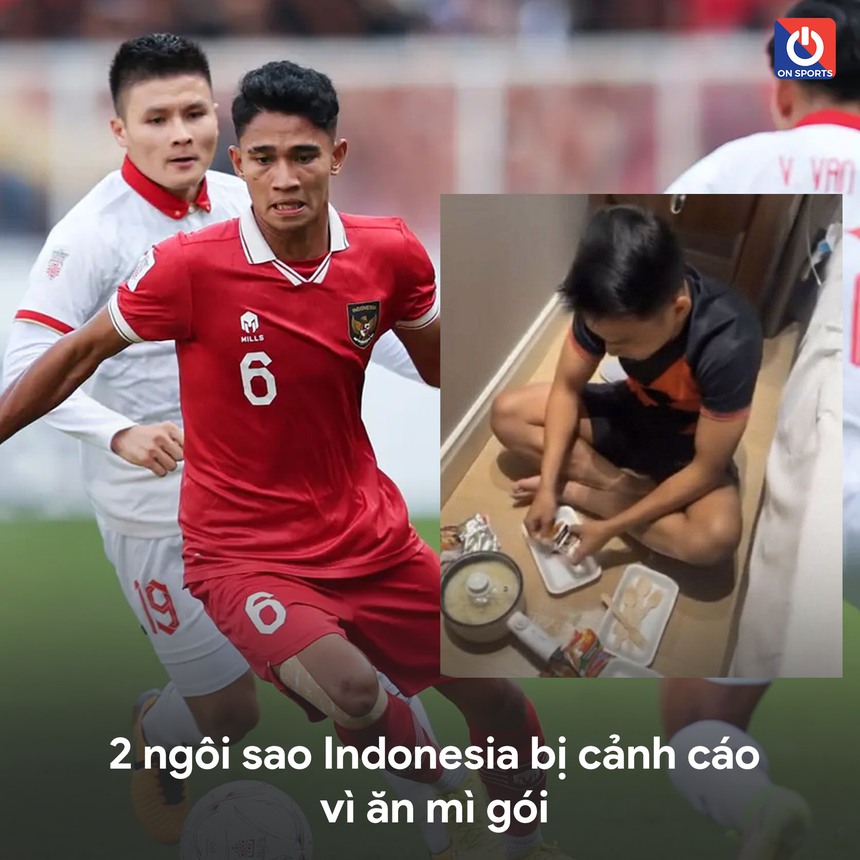 Hai ngôi sao ĐT Indonesia bị cảnh cáo vì ăn mì tôm khi tập trung chuẩn bị cho Asian Cup - Ảnh 2. Hai ngôi sao ĐT Indonesia bị cảnh cáo vì ăn mì tôm khi tập trung chuẩn bị cho Asian Cup - Ảnh 2.
