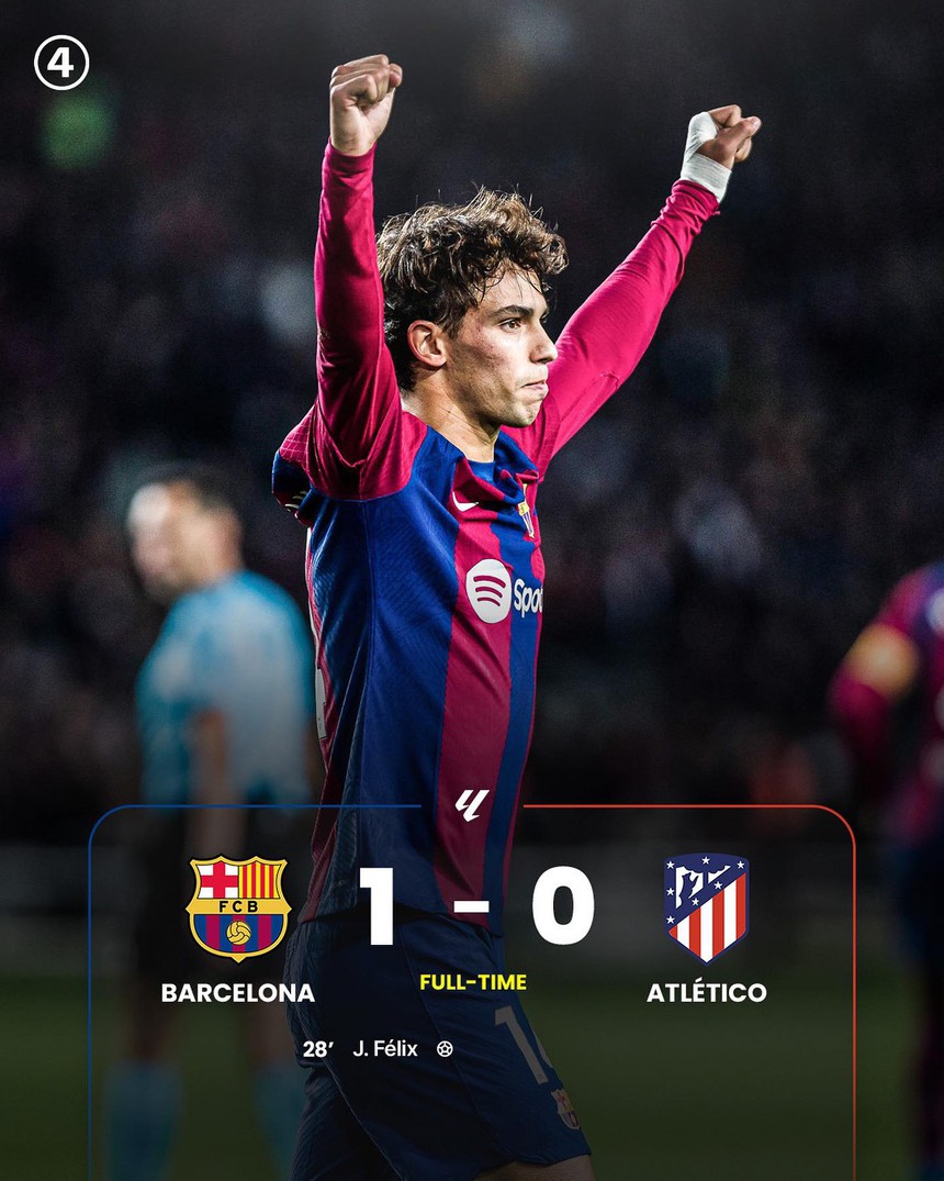 Bị 'người cũ' chọc thủng lưới, Atletico Madrid thua  Barcelona sát nút - Ảnh 3.