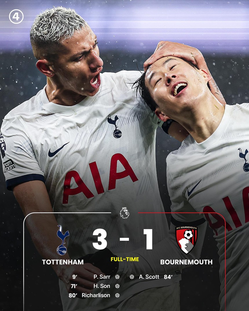 Arsenal thua ngược đáng quên vào ngày cuối năm, Tottenham thăng hoa với cảm hứng từ Son Heung Min - Ảnh 6.