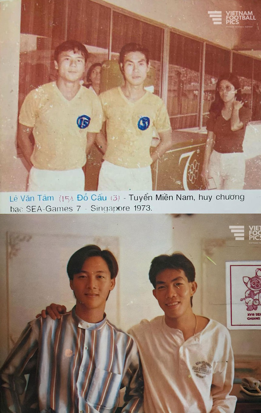 Những bức ảnh 'hổ phụ sinh hổ tử' gợi nhớ về sự tiếp nối thế hệ của bóng đá Việt Nam - Ảnh 2.
