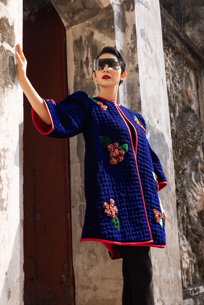 Xuân Lan xuất hiện đầy phá cách trong BST mới của NTK Đức Hùng - Ảnh 4.