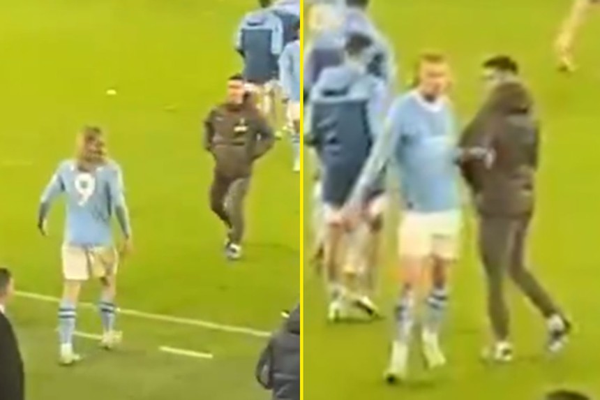 Thêm bằng chứng làm sáng tỏ trận cãi vã nảy lửa giữa Haaland và cầu thủ Tottenham - Ảnh 2.