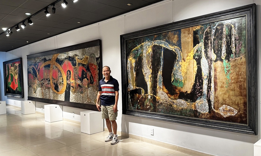 Lâm Huỳnh Linh 'lặng' để trừu tượng 'nổi' - Ảnh 1.