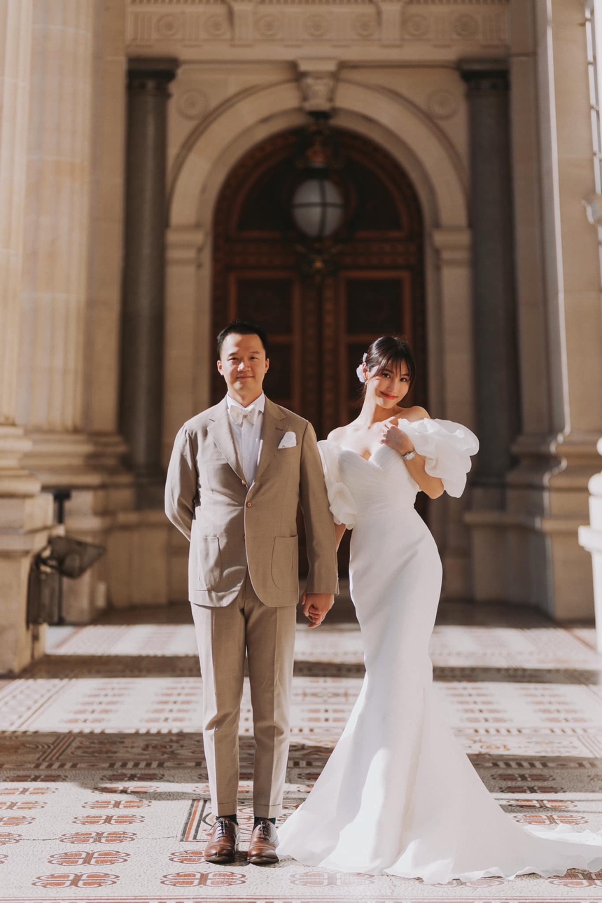 Diễm My 9X tung ảnh cưới xinh 'xỉu' bên chồng khiến dân mạng khen hết lời - Ảnh 1.