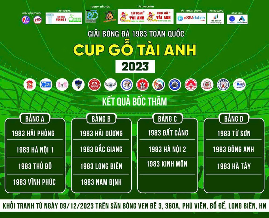 Giải Bóng đá 1983 toàn quốc lần thứ V - Cup gỗ Tài Anh vì cộng đồng: Sân chơi của tình bạn và đam mê trái bóng - Ảnh 3.