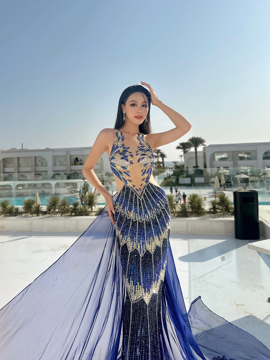 Ngọc Hằng dạy tiếng Việt cho thí sinh Miss Intercontinental 2023 - Ảnh 1. Ngọc Hằng dạy tiếng Việt cho thí sinh Miss Intercontinental 2023 - Ảnh 1.