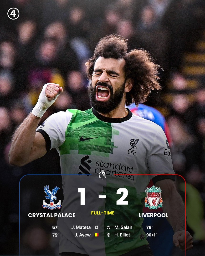 Liverpool chiếm ngôi đầu bảng Ngoại hạng Anh sau màn ngược dòng kịch tính, Arsenal gặp áp lực lớn - Ảnh 2.