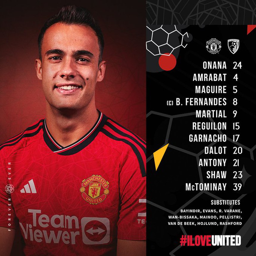 TRỰC TIẾP bóng đá MU vs Bournemouth, xem Ngoại hạng Anh (0-0): Martial đá chính, Rashford dự bị - Ảnh 5.