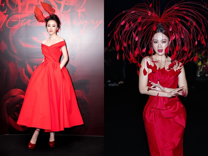 'Dằn mặt' thiên hạ, Angela Phương Trinh xuất hiện giữa sự kiện với tấm váy như đang... đập cánh giữa không trung - Ảnh 5.