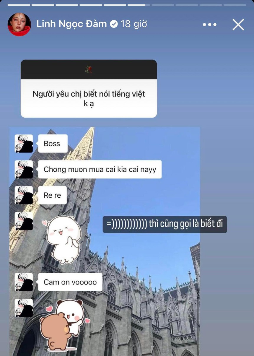 Đáng yêu như bạn trai Linh Ngọc Đàm: Không biết tiếng Việt, nhưng câu vợ câu chồng lại cực sõi - Ảnh 2. Đáng yêu như bạn trai Linh Ngọc Đàm: Không biết tiếng Việt, nhưng câu vợ câu chồng lại cực sõi - Ảnh 2.