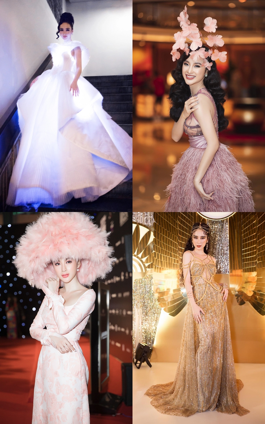 'Dằn mặt' thiên hạ, Angela Phương Trinh xuất hiện giữa sự kiện với tấm váy như đang... đập cánh giữa không trung - Ảnh 6.