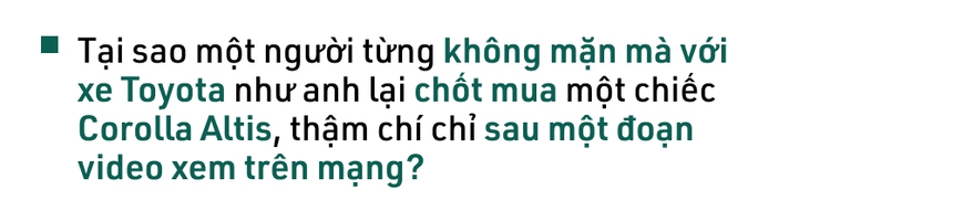 Anti-fan’ Toyota chốt Corolla Altis bản đắt nhất: ‘Giờ mua xe Toyota không phải ngó sang xe khác và tiếc nuối. - Ảnh 5. Anti-fan’ Toyota chốt Corolla Altis bản đắt nhất: ‘Giờ mua xe Toyota không phải ngó sang xe khác và tiếc nuối. - Ảnh 5.