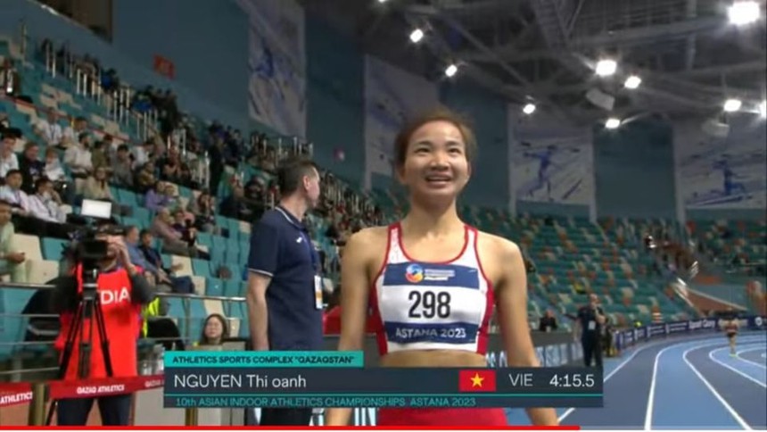 Nguyễn Thị Oanh gây sốc, giành HCV 1500m giải điền kinh trong nhà châu Á - Ảnh 2.