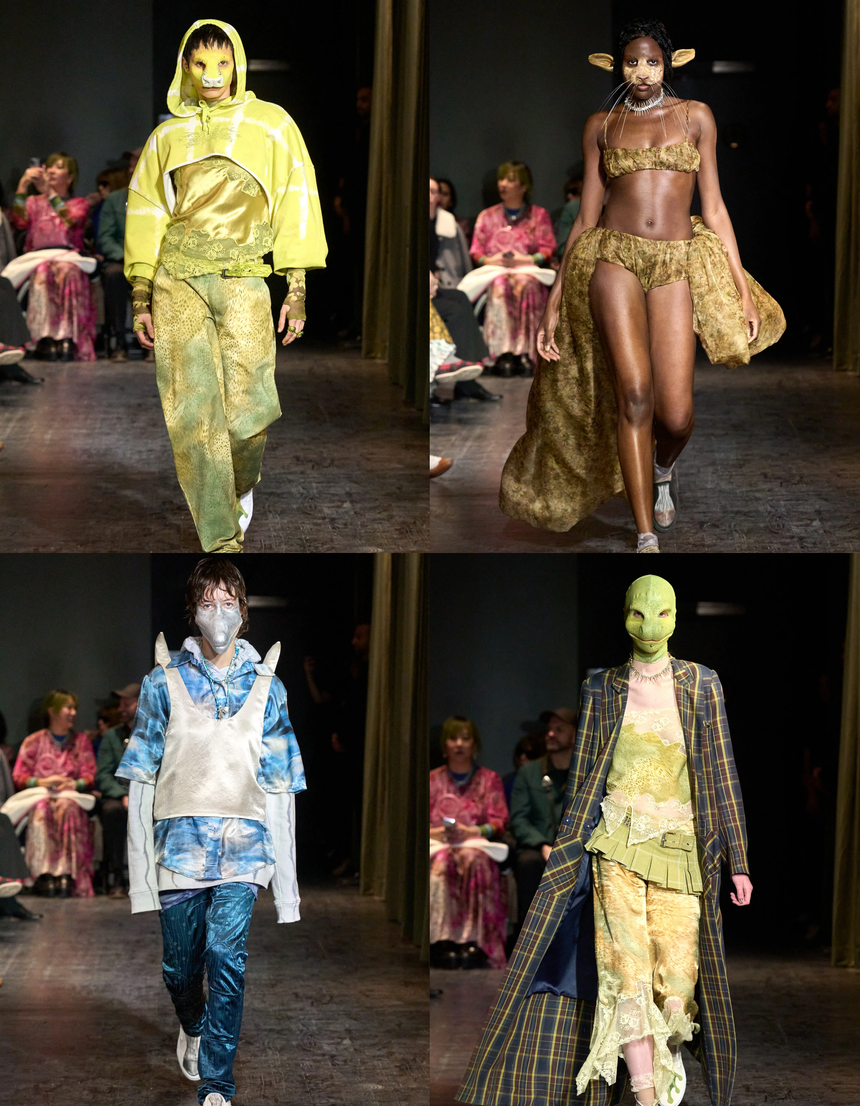 Lạ lùng Fashion Week: Người mẫu hoá thú theo đúng nghĩa đen, khách mời bị doạ cho không biết nên la hét hay nên cười - Ảnh 6.