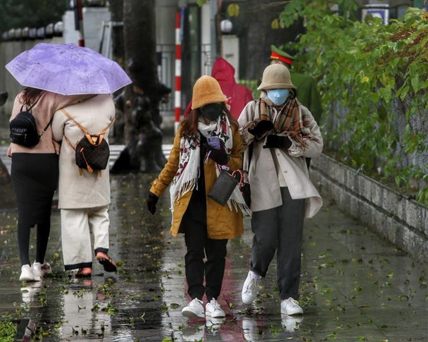 Thời tiết ngày 19/2: Không khí lạnh gây mưa tại Bắc Bộ và Bắc Trung Bộ - Ảnh 1.