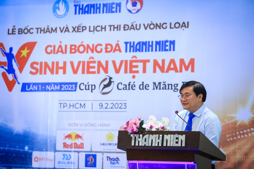 TBT báo Thanh Niên, Trưởng BTC giải bóng đá Thanh Niên – Sinh viên Việt Nam Cúp Café de Măng Đen lần 1 năm 2023, ông Nguyễn Ngọc Toàn: “Chúng ta cần có trách nhiệm với người trẻ” - Ảnh 1.