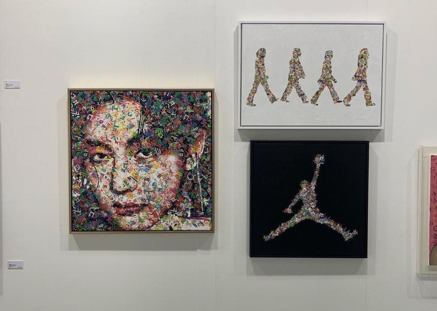 Tác phẩm nghệ thuật mô tả V BTS được trưng bày tại triển lãm World Art Expo Seoul 2023 - Ảnh 2. Tác phẩm nghệ thuật mô tả V BTS được trưng bày tại triển lãm World Art Expo Seoul 2023 - Ảnh 2.