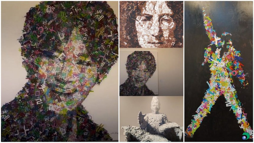 Tác phẩm nghệ thuật mô tả V BTS được trưng bày tại triển lãm World Art Expo Seoul 2023 - Ảnh 4. Tác phẩm nghệ thuật mô tả V BTS được trưng bày tại triển lãm World Art Expo Seoul 2023 - Ảnh 4.