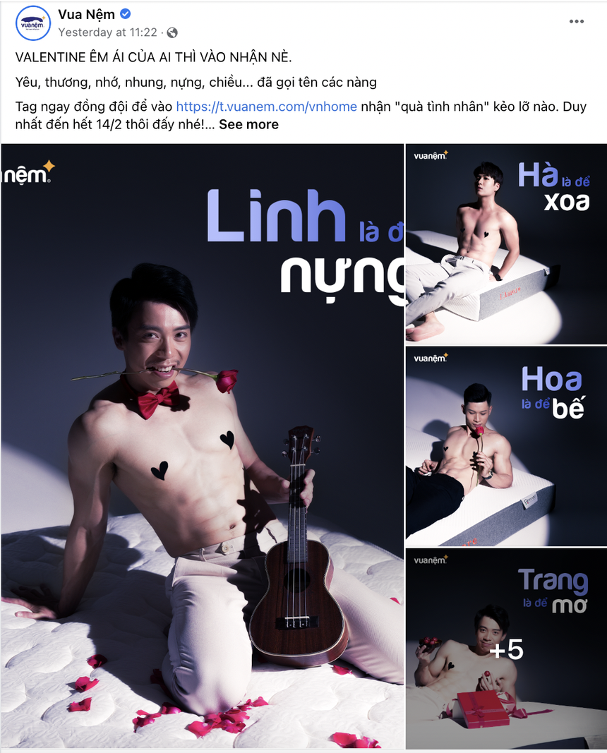 Chuỗi đệm từng bị xử phạt vì cởi trần quảng cáo trên tàu điện lại biến tấu "Vua Nệm" thành "Vua Nện" với hình ảnh phản cảm - Ảnh 1. Chuỗi đệm từng bị xử phạt vì cởi trần quảng cáo trên tàu điện lại biến tấu "Vua Nệm" thành "Vua Nện" với hình ảnh phản cảm - Ảnh 1.