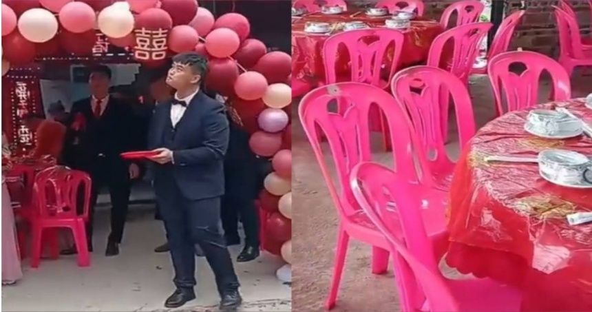 Chú rể tội nghiệp đứng nhìn trời vì làng có 3000 người nhưng không một ai đến dự đám cưới, bố đẻ cũng chẳng thèm tới - Ảnh 2.