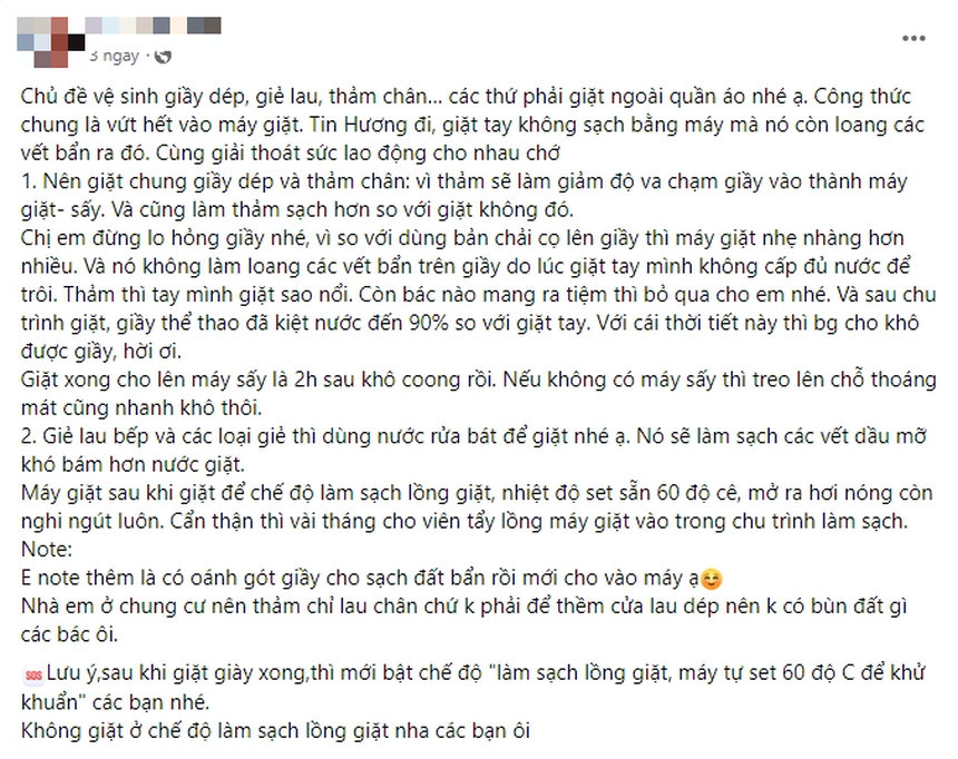 Cho giày thể thao vào máy giặt, gia chủ nhận kết hết hồn, dân tình lập tức bóc mẽ: Điển hình của sự hấp tấp!  - Ảnh 1.