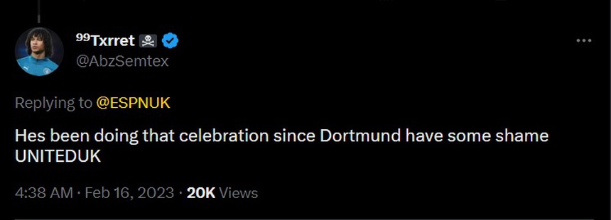 CĐV MU xấu hổ vì nhầm tưởng Haaland sao chép cách ăn mừng bàn thắng của Rashford - Ảnh 6. CĐV MU xấu hổ vì nhầm tưởng Haaland sao chép cách ăn mừng bàn thắng của Rashford - Ảnh 6.