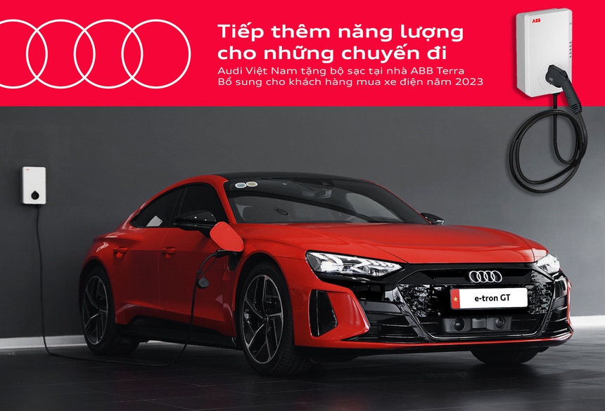 Mua xe điện Audi được tặng bộ sạc tại nhà - Ảnh 1.