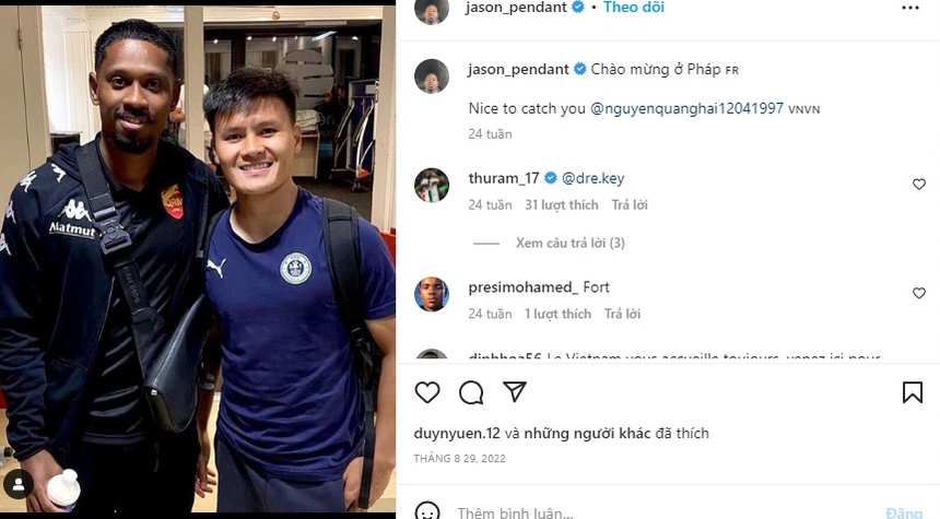 Jason Quang-Vinh Pendant liệu có về Hà Nội FC? - Ảnh 3. Jason Quang-Vinh Pendant liệu có về Hà Nội FC? - Ảnh 3.