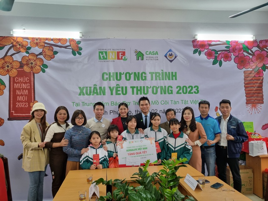Herbalife Việt Nam tổ chức Chương trình "Xuân Yêu Thương 2023" cho trẻ em tại các Trung tâm Casa Herbalife - Ảnh 1. Herbalife Việt Nam tổ chức Chương trình "Xuân Yêu Thương 2023" cho trẻ em tại các Trung tâm Casa Herbalife - Ảnh 1.