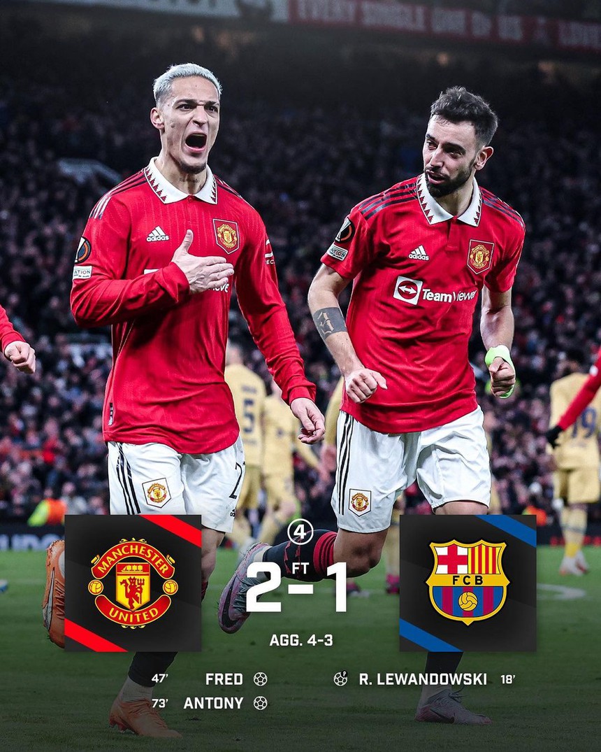 Antony '100 triệu' rực sáng, MU tiễn Barcelona khỏi đấu trường Europa League - Ảnh 7.