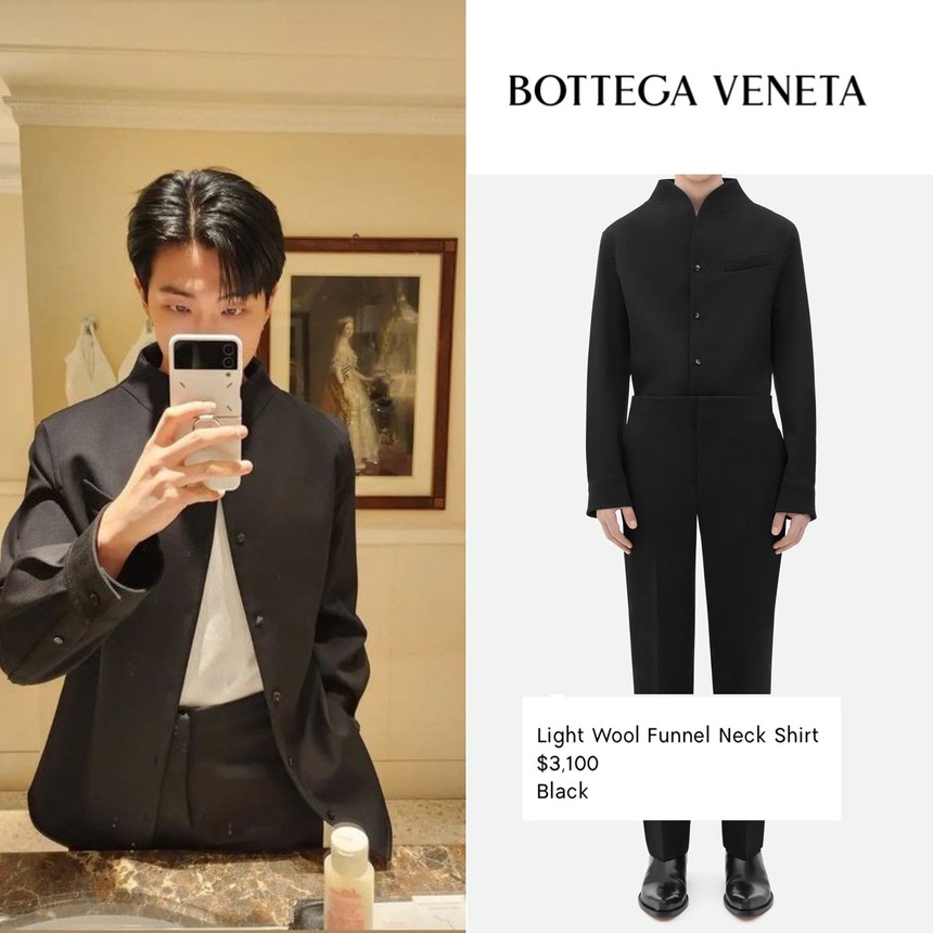 CLIP: RM (BTS) 'hút sạch' spotlight tại show của Bottega Veneta, Jeno (NCT) và Soyeon ((G)-IDLE) cũng 'khét' chẳng kém! - Ảnh 4.