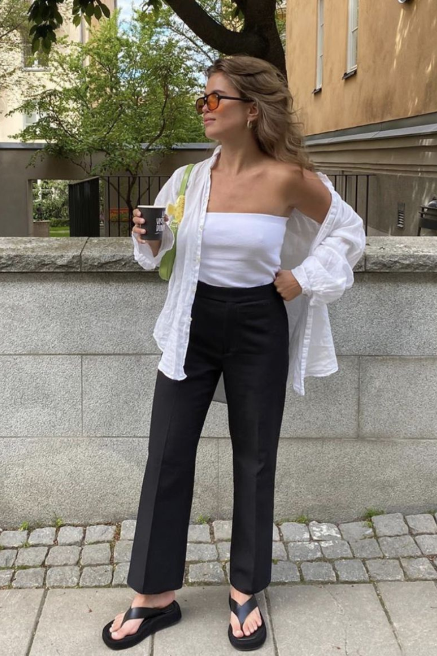 Phối áo sơ mi trắng - Ảnh 6.