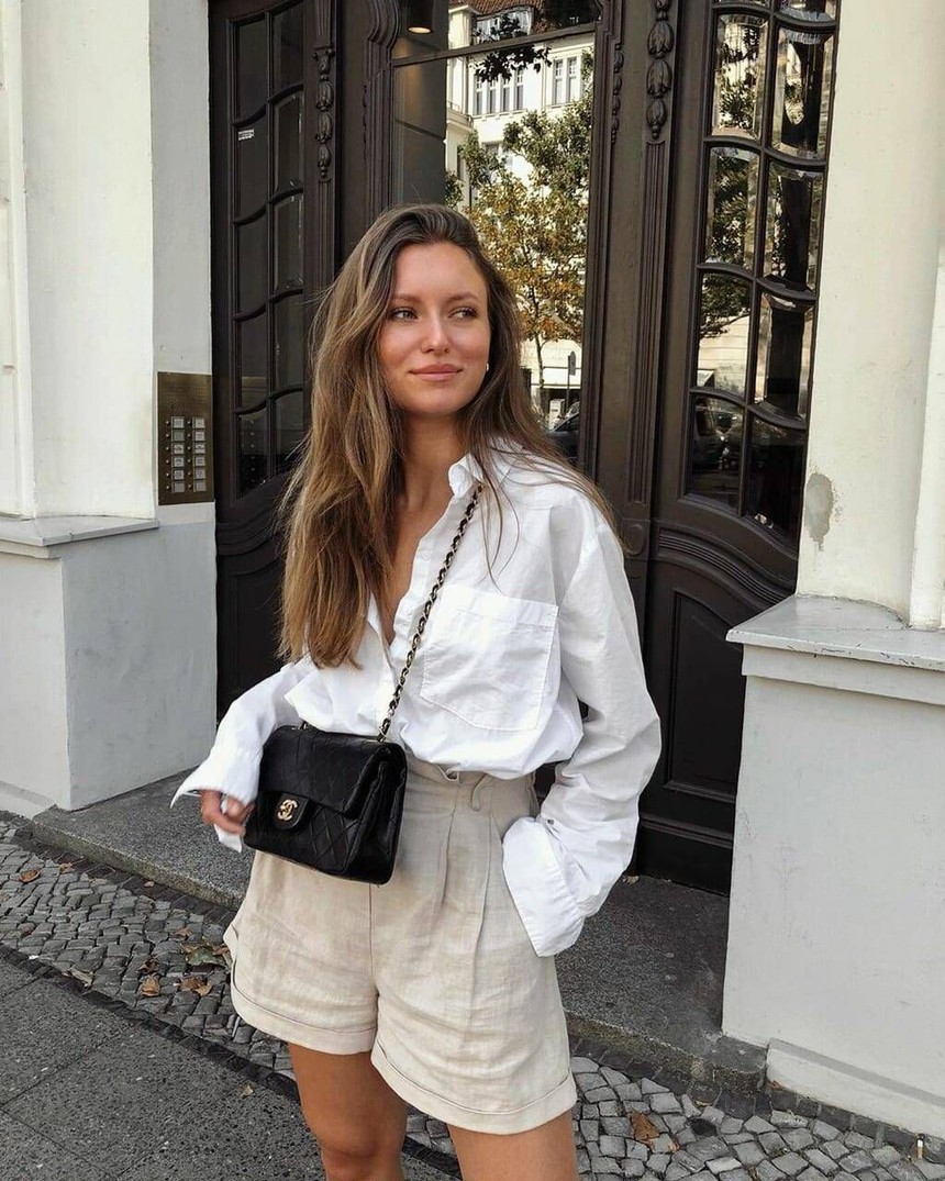 Phối áo sơ mi trắng - Ảnh 3.