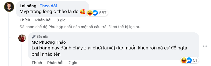 Cameraman 'gây lú', MC Phương Thảo ngại ngùng vì nhận định hụt MVP trên sóng - Ảnh 4.