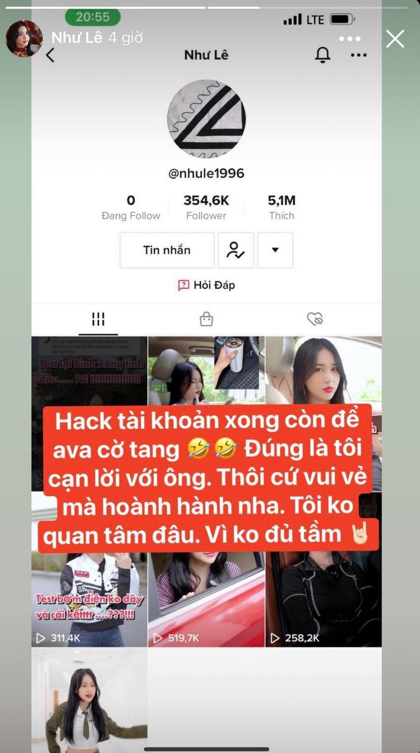 Mất tài khoản triệu view, hot TikToker Như Lê hé lộ 'mặt tối' của nghề - Ảnh 2.