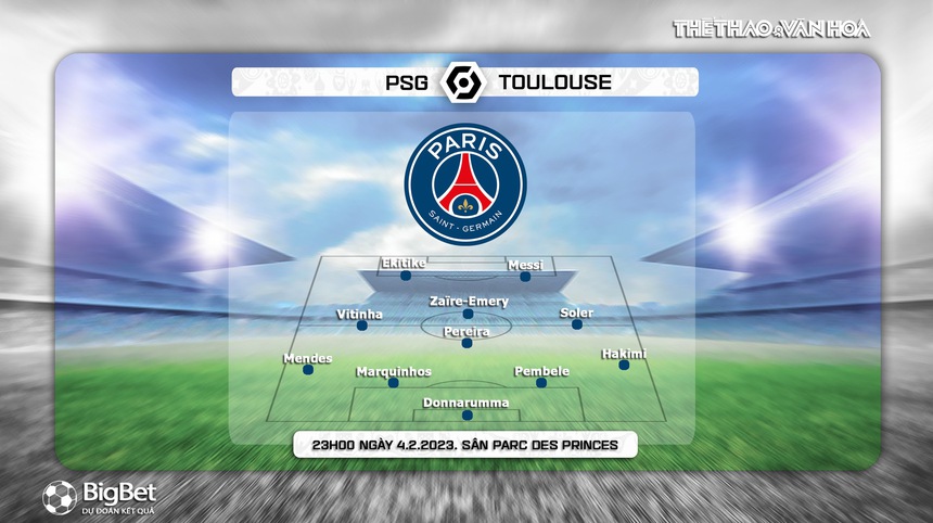 Nhận định, soi kèo PSG vs Toulouse (23h00, 4/2), vòng 22 Ligue 1 - Ảnh 3. Nhận định, soi kèo PSG vs Toulouse (23h00, 4/2), vòng 22 Ligue 1 - Ảnh 3.