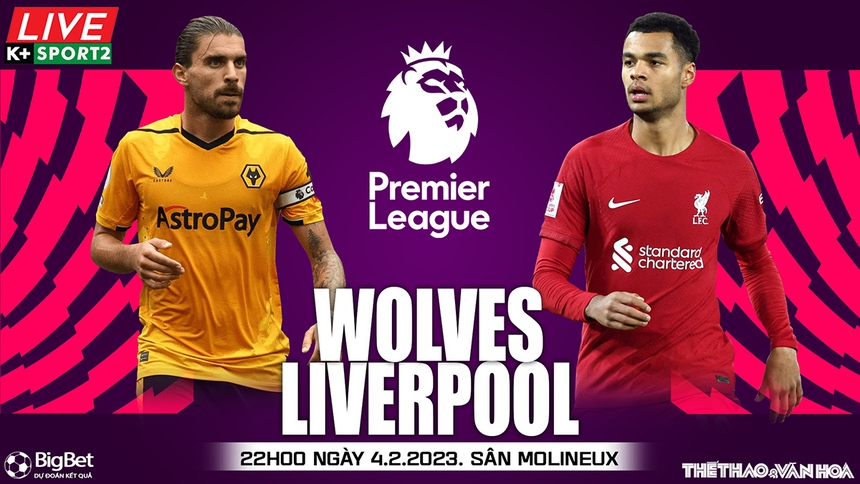 Nhận định, soi kèo Wolves vs Liverpool (19h00, 4/2), vòng 22 Ngoại hạng Anh - Ảnh 2. Nhận định, soi kèo Wolves vs Liverpool (19h00, 4/2), vòng 22 Ngoại hạng Anh - Ảnh 2.