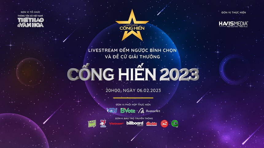 20h tối nay 6/2: Livestream Đếm ngược bình chọn Đề cử Giải thưởng Cống hiến 2023 - Ảnh 2.