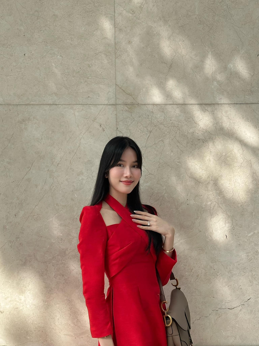 Á hậu Phương Anh phản ứng ra sao khi bị hỏi chuyện sắp kết hôn?  - Ảnh 3.