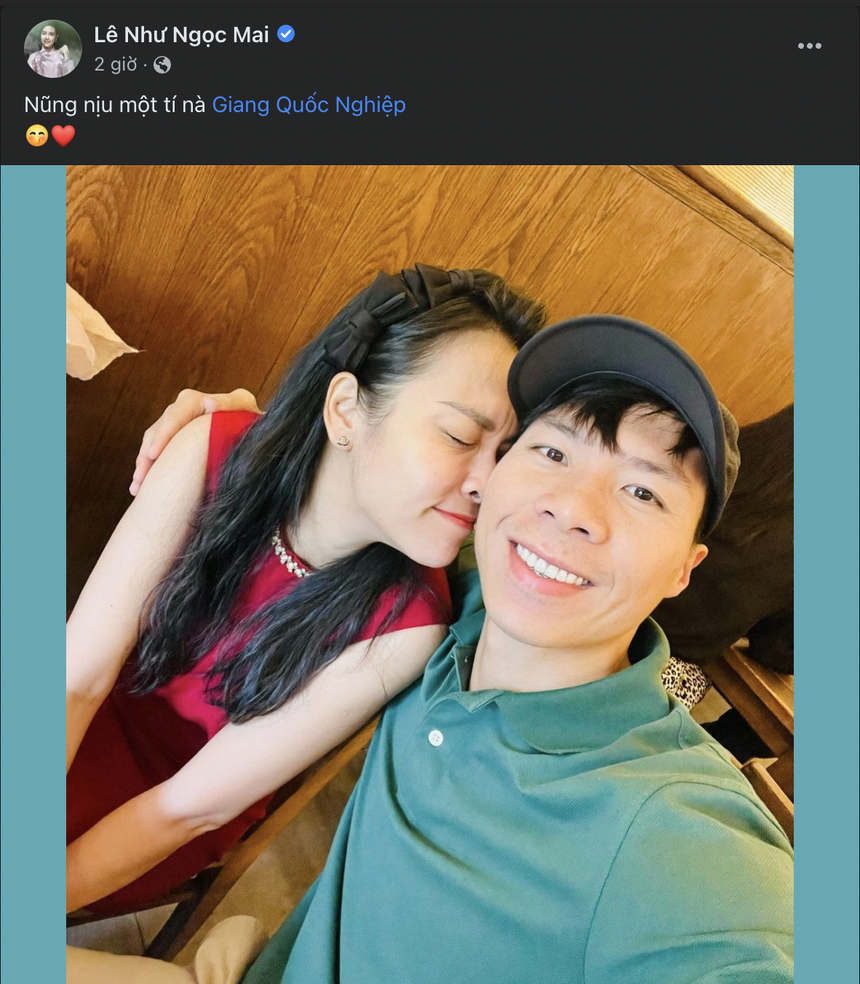 Ngọc Mai chia sẻ khoảnh khắc 'tình bể bình' với Quốc Nghiệp trước loạt 'sóng gió' - Ảnh 1. Ngọc Mai chia sẻ khoảnh khắc 'tình bể bình' với Quốc Nghiệp trước loạt 'sóng gió' - Ảnh 1.