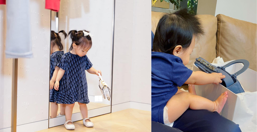 Vợ doanh nhân Nguyễn Quốc Cường sắm đồ hiệu Hermès vài trăm triệu cho chồng và con gái đi chơi - Ảnh 2.