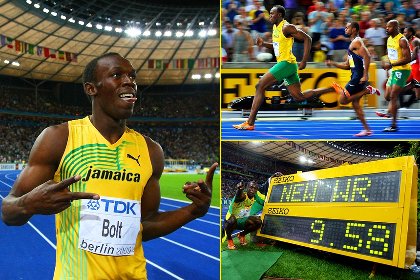 Những kỷ lục thể thao mãi trường tồn: Kỳ tích Usain Bolt, trận tennis 11 giờ - Ảnh 1. Những kỷ lục thể thao mãi trường tồn: Kỳ tích Usain Bolt, trận tennis 11 giờ - Ảnh 1.