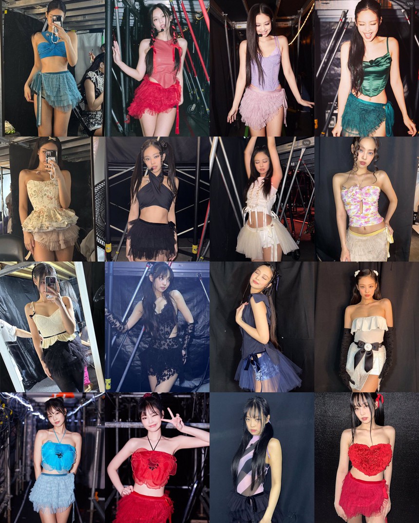 BLACKPINK chạy tour với trang phục táo bạo: Ngắn đến suýt lộ vòng 3, Rosé - Jennie liên tục gặp sự cố - Ảnh 2. BLACKPINK chạy tour với trang phục táo bạo: Ngắn đến suýt lộ vòng 3, Rosé - Jennie liên tục gặp sự cố - Ảnh 2.