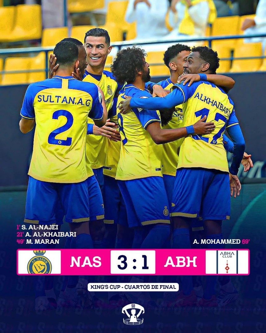 Ronaldo nhận thẻ vàng vô duyên khi tiến sát tới chức vô địch đầu tiên ở Saudi Arabia - Ảnh 4.