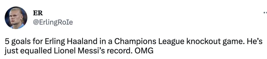 Người hâm mộ trách Guardiola khiến Haaland không thể phá kỷ lục của Messi - Ảnh 3. Người hâm mộ trách Guardiola khiến Haaland không thể phá kỷ lục của Messi - Ảnh 3.